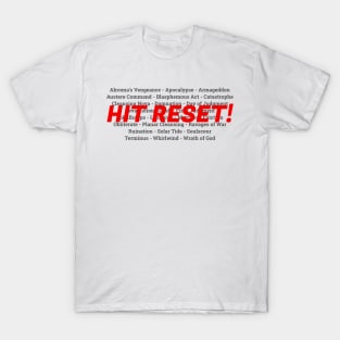 Hit Reset! | MTG Board Wipe | Funny Magic the Gathering T-Shirt T-Shirt